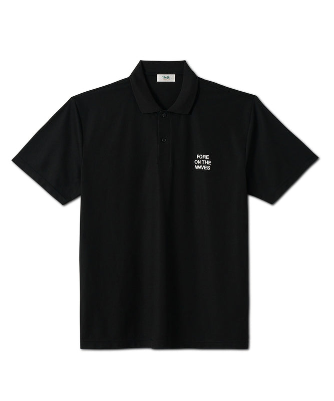 GOLF & PANCAKE POLO SHIRT BLACK