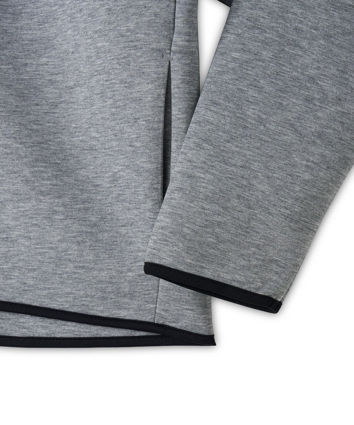 DOUBLE KNIT ZIP BLOUSON GRAY