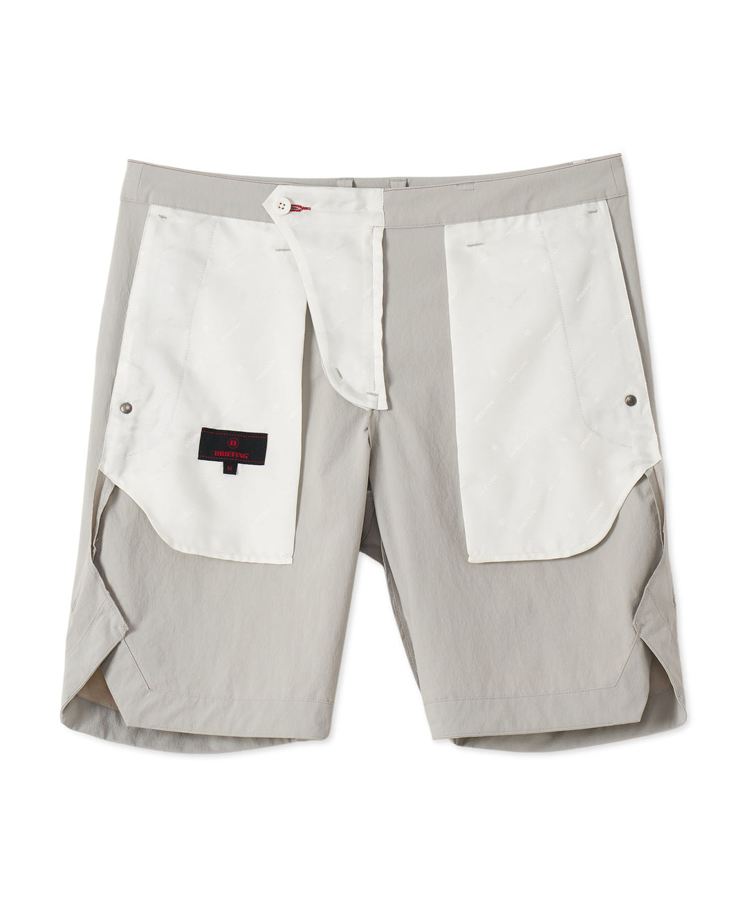 BRIEFING × PGC MS WR CORDURA SIDE SLIT SHORT PANTS GRAY