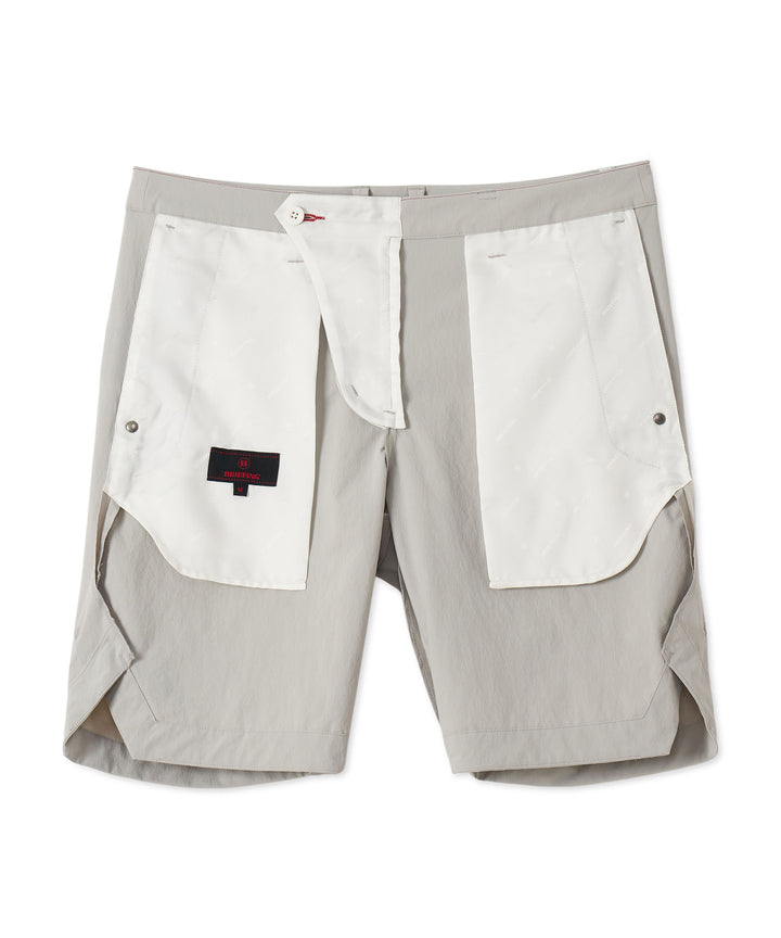 BRIEFING × PGC MS WR CORDURA SIDE SLIT SHORT PANTS GRAY