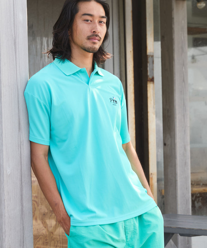 renoma golf × PGC SS POLO SHIRTS BLUE