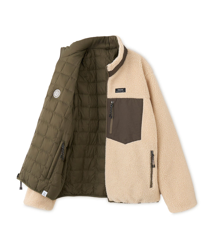 TAION × PGC MOUNTAIN REVERSIBLE "DOWN×BOA" HIGH-NECK JACKET