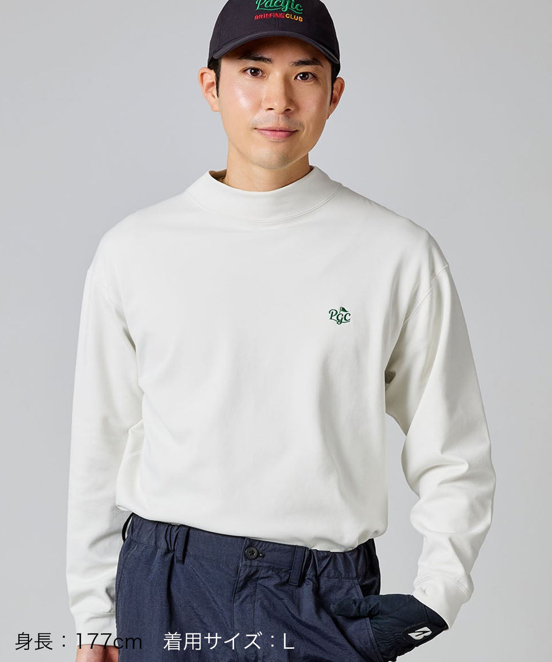 MOCK-NECK BIG TEE LONG SLEEVE GOLF & PANCAKE