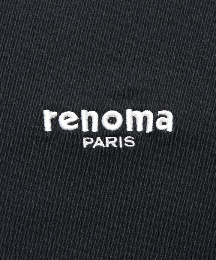 renoma golf × PGC SS MOCK NECK BLACK