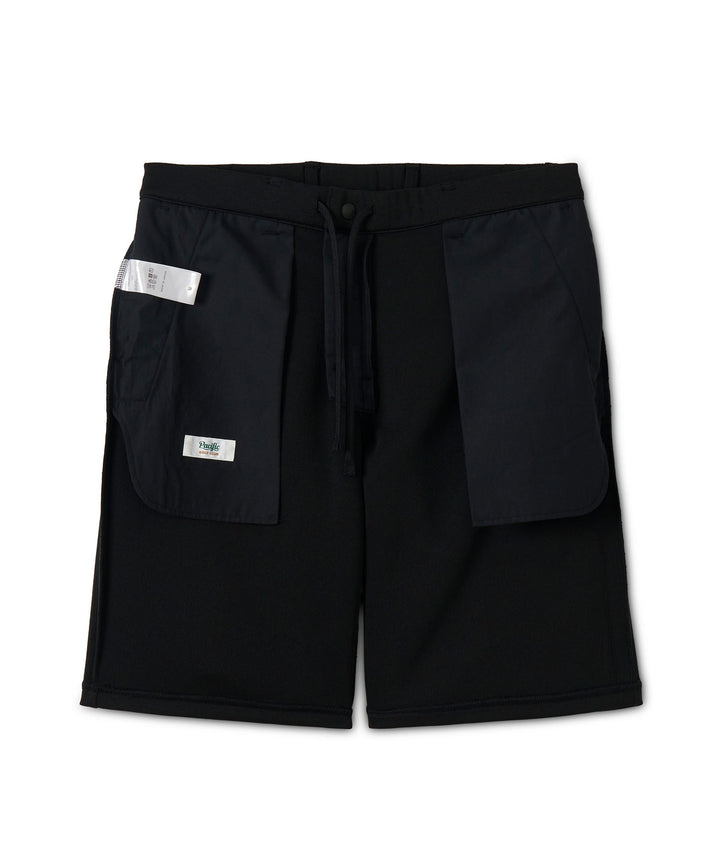 DOUBLE KNIT SHORT PANTS BLACK