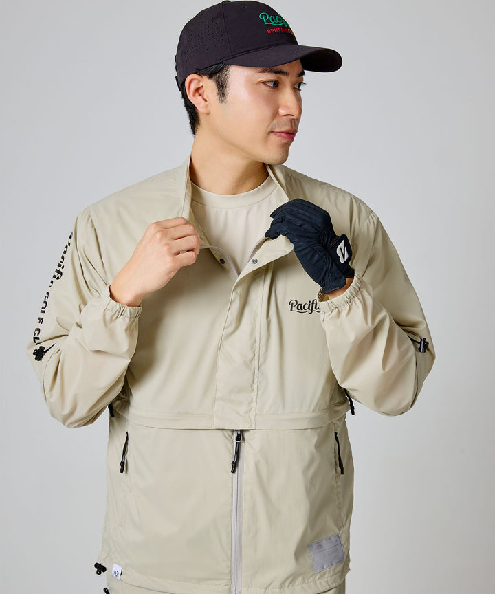 TAION × PGC BASIC SPORTS HI-NECK W-ZIP DETACHABLE LIGHT JACKET