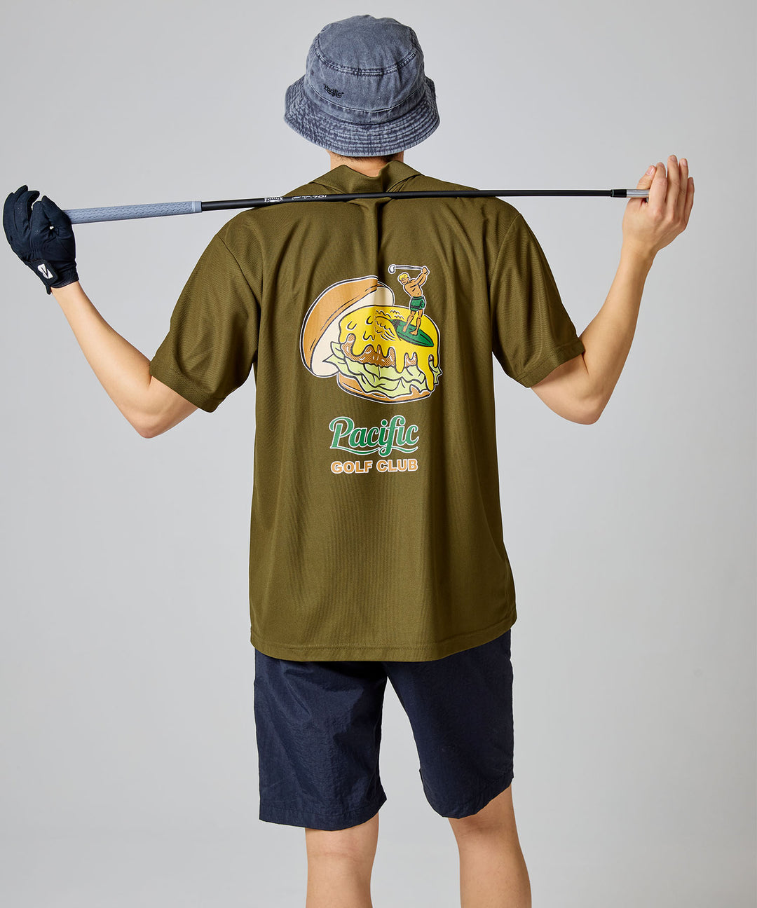 【MEN】GOLF & HAMBURGER POLO SHIRT