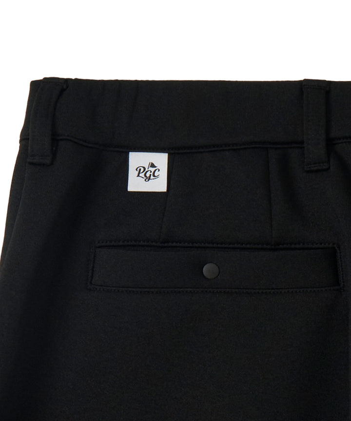 DOUBLE KNIT SHORT PANTS BLACK