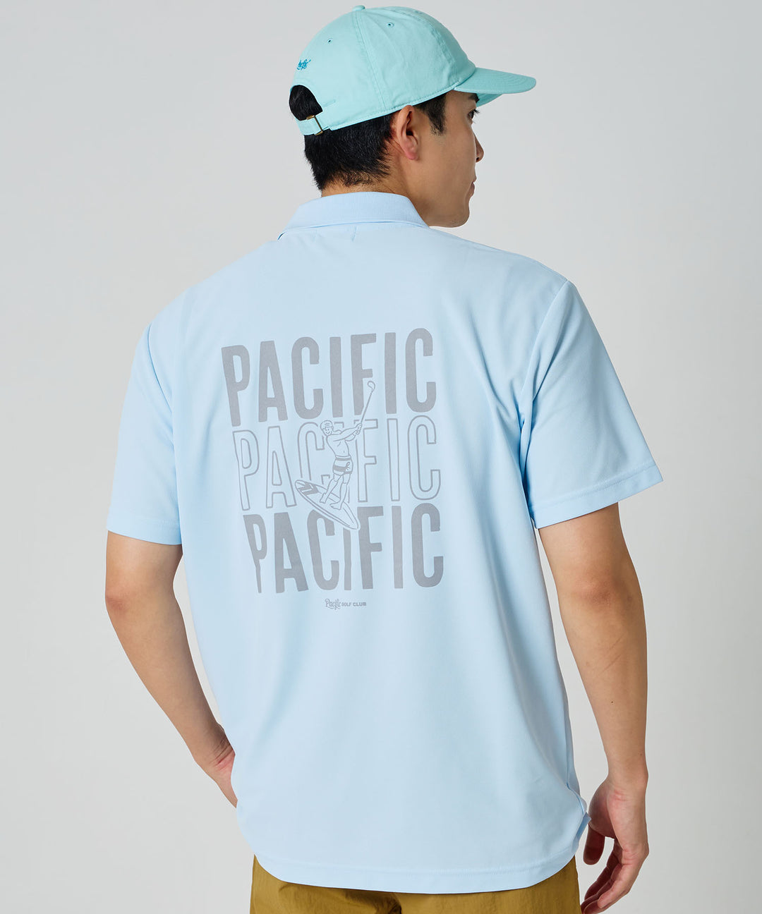 【MEN】TRIPLE PACIFIC LOGO POLO SHIRT