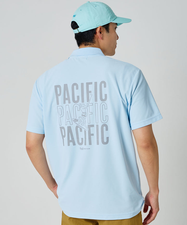 【MEN】TRIPLE PACIFIC LOGO POLO SHIRT