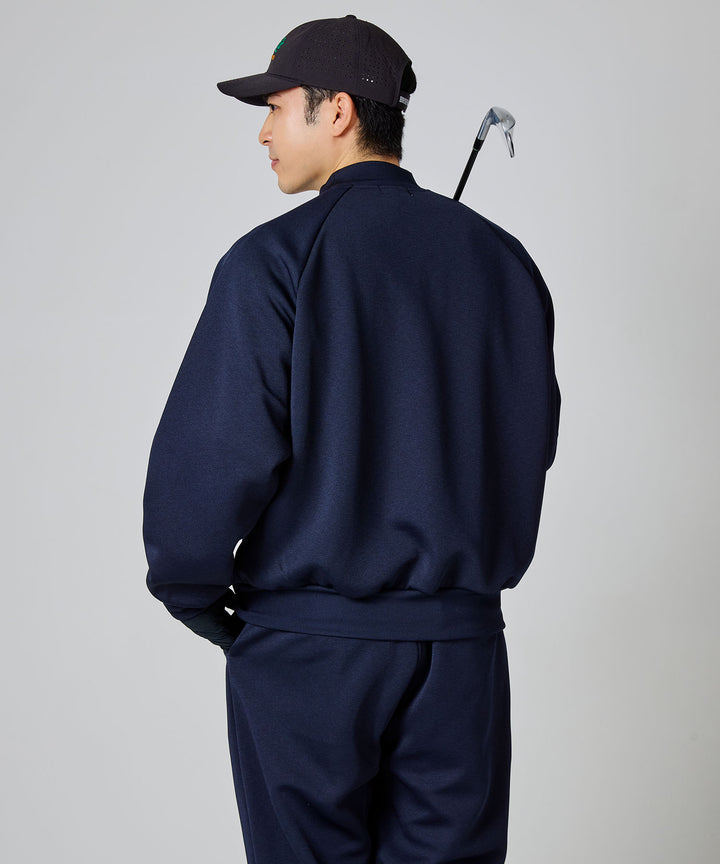 DOUBLE KNIT MOCK-NECK L/S