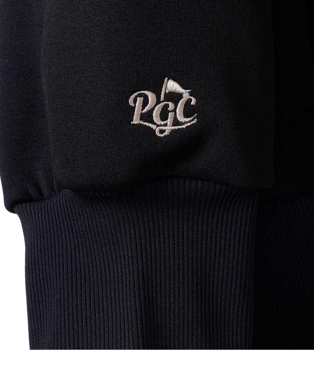 DOUBLE KNIT MOCK-NECK L/S BLACK