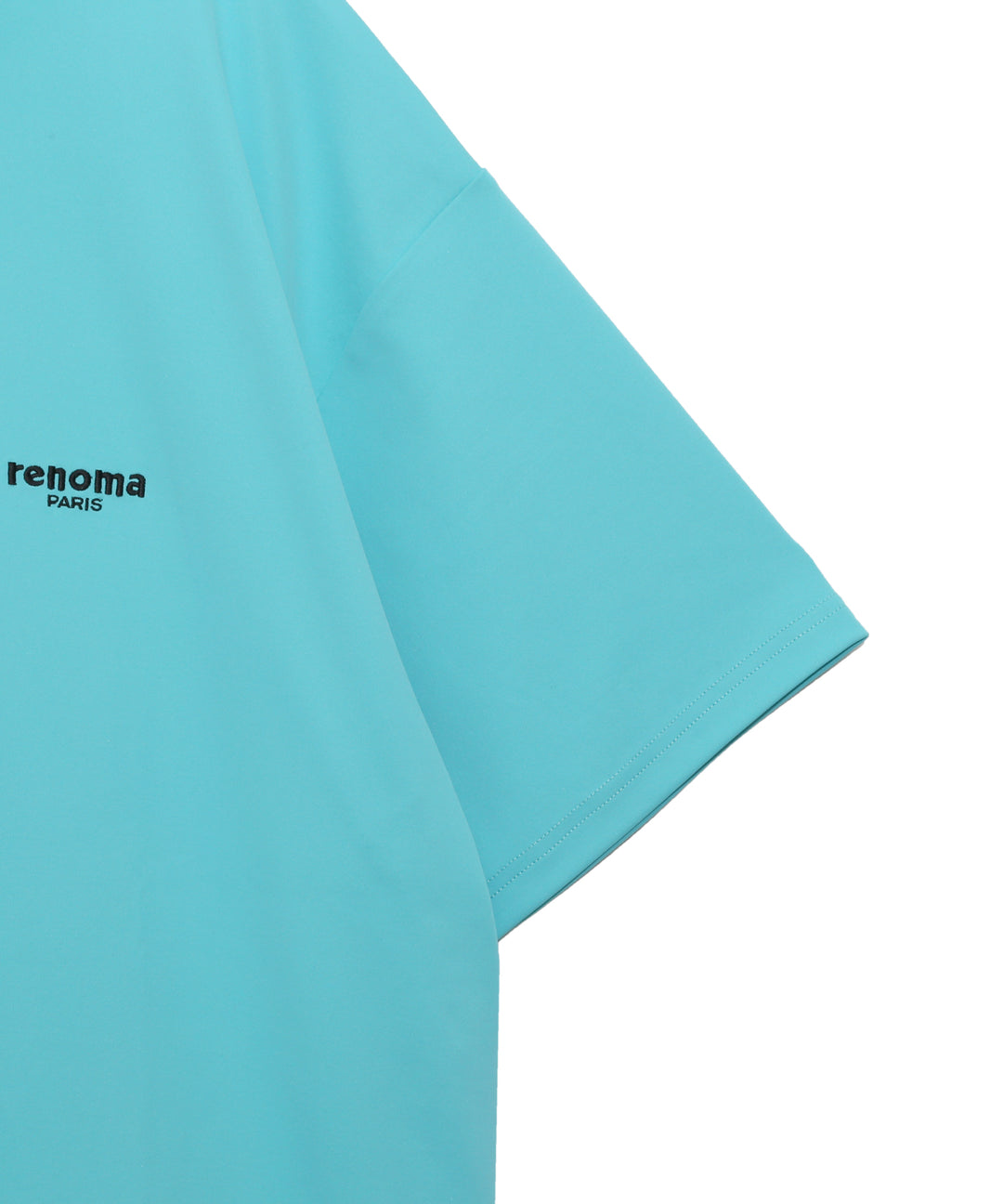 renoma golf × PGC SS MOCK NECK BLUE