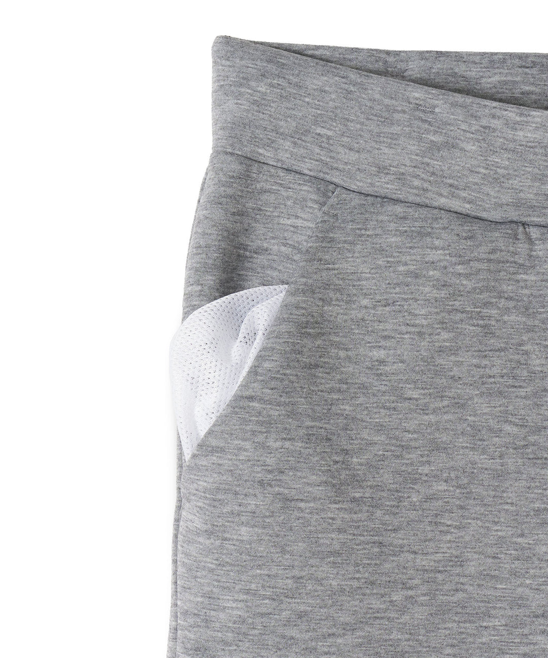 DOUBLE KNIT LONG PANTS GRAY