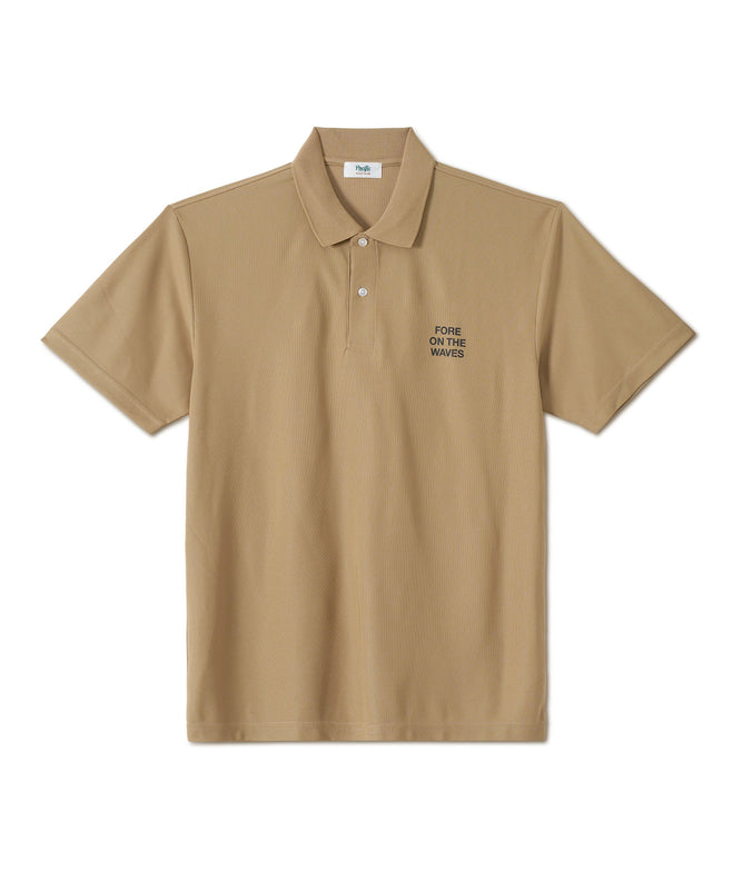 GOLF & PANCAKE POLO SHIRT SAND KHAKI