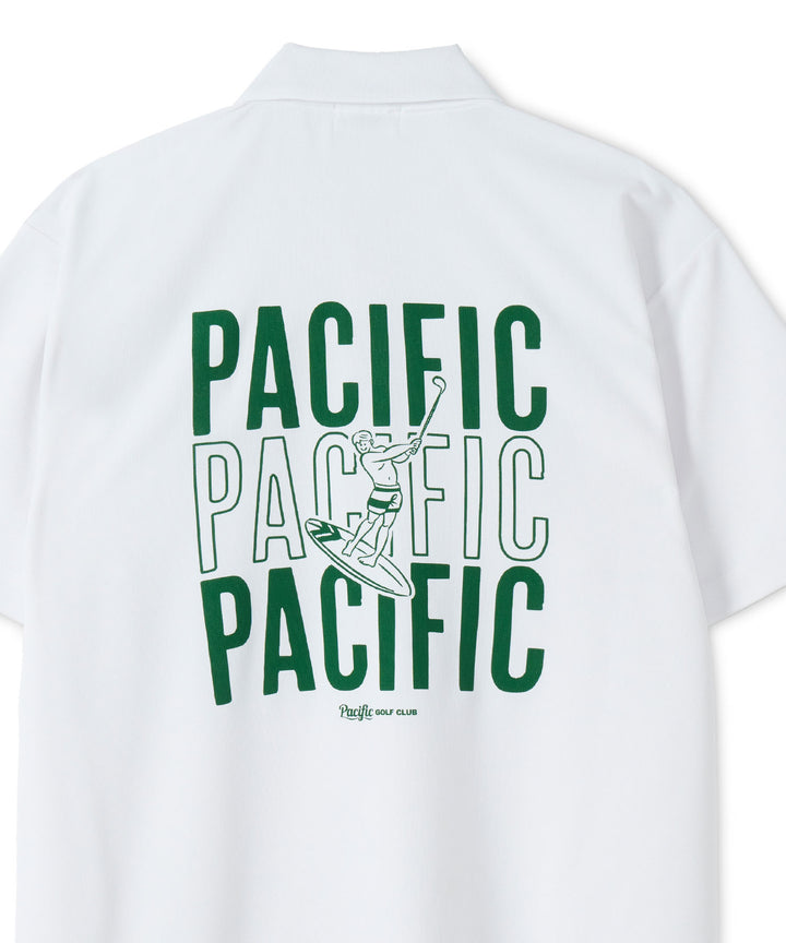 【MEN】TRIPLE PACIFIC LOGO POLO SHIRT