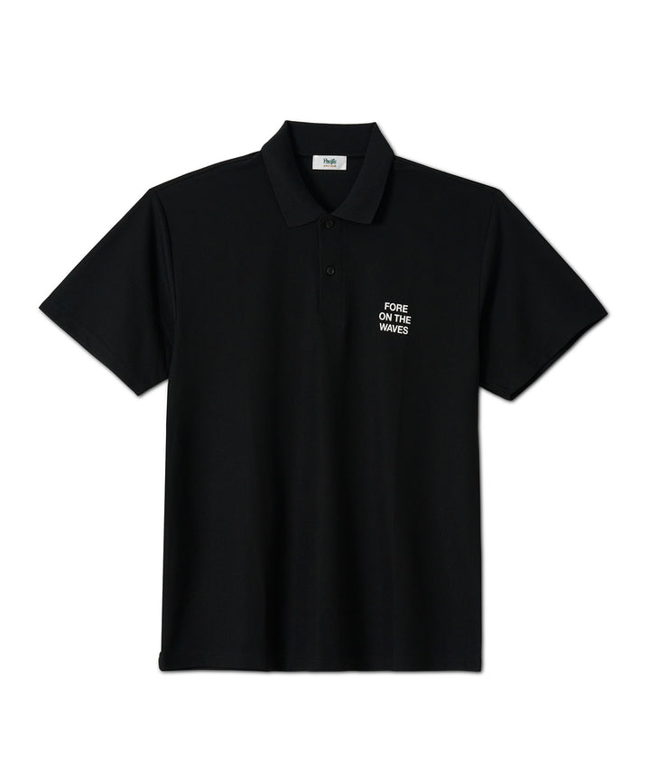 FORE ON THE WAVES POLO BLACK