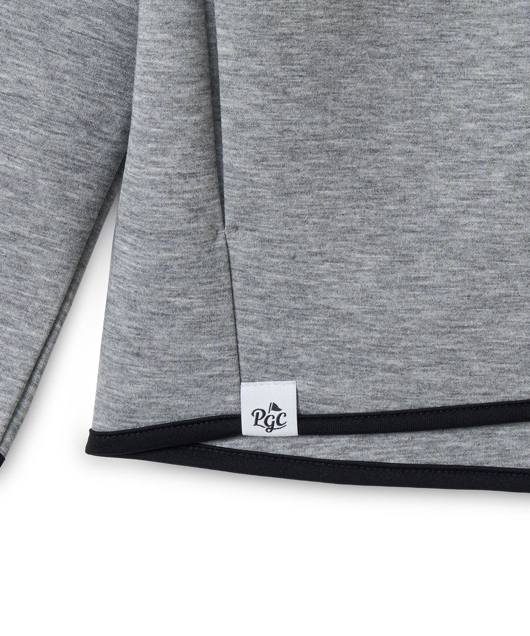 DOUBLE KNIT ZIP BLOUSON GRAY