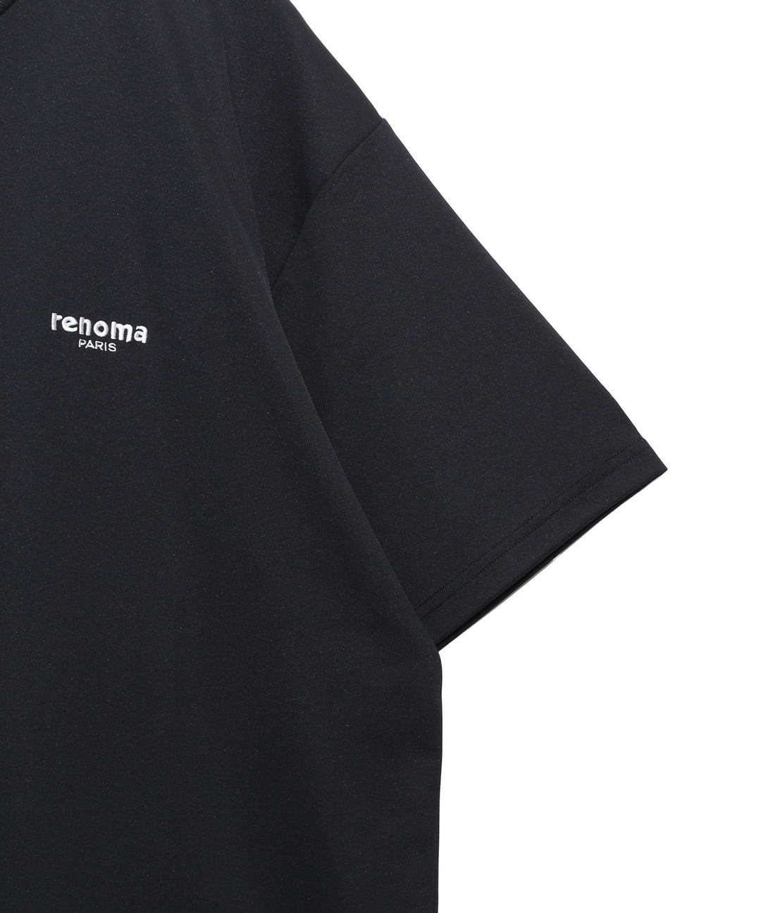 renoma golf × PGC SS MOCK NECK BLACK