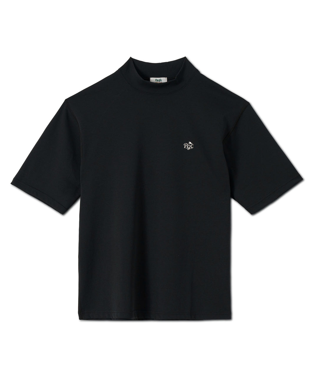 MOCK-NECK BIG TEE HALF SLEEVE 2 BLACK