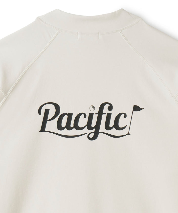 MOCK-NECK BIG TEE HALF SLEEVE Pacific LOGO