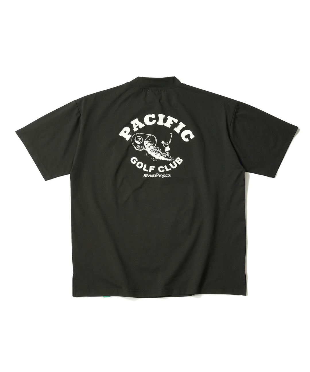 Rivvia Projects × PGC ON THE WAVE M/NECK RASH SS BLACK