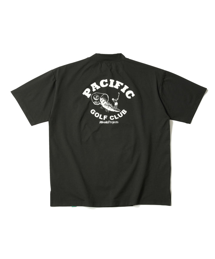 Rivvia Projects × PGC ON THE WAVE M/NECK RASH SS BLACK