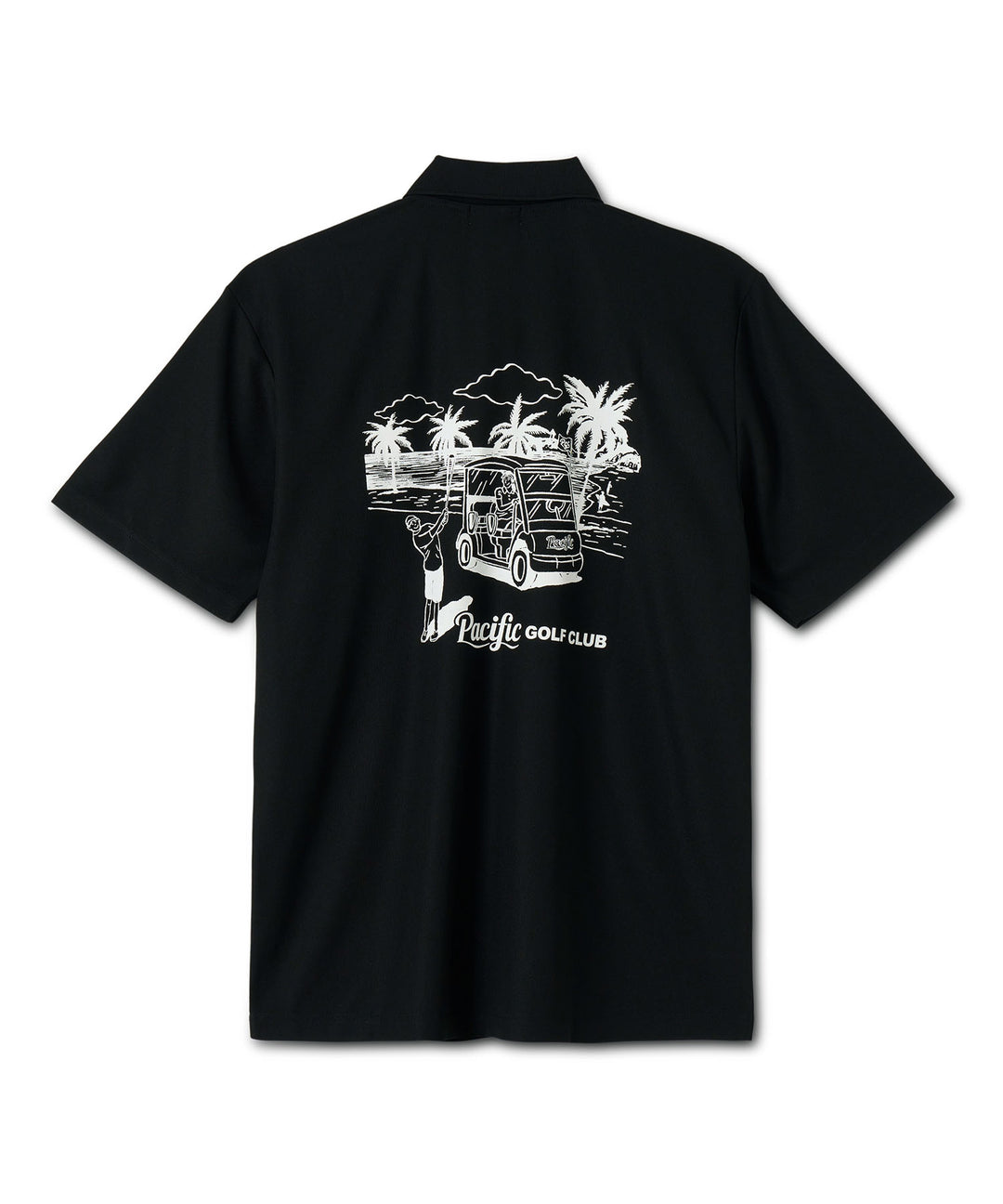 GOLFERS ON THE COURSE POLO BLACK