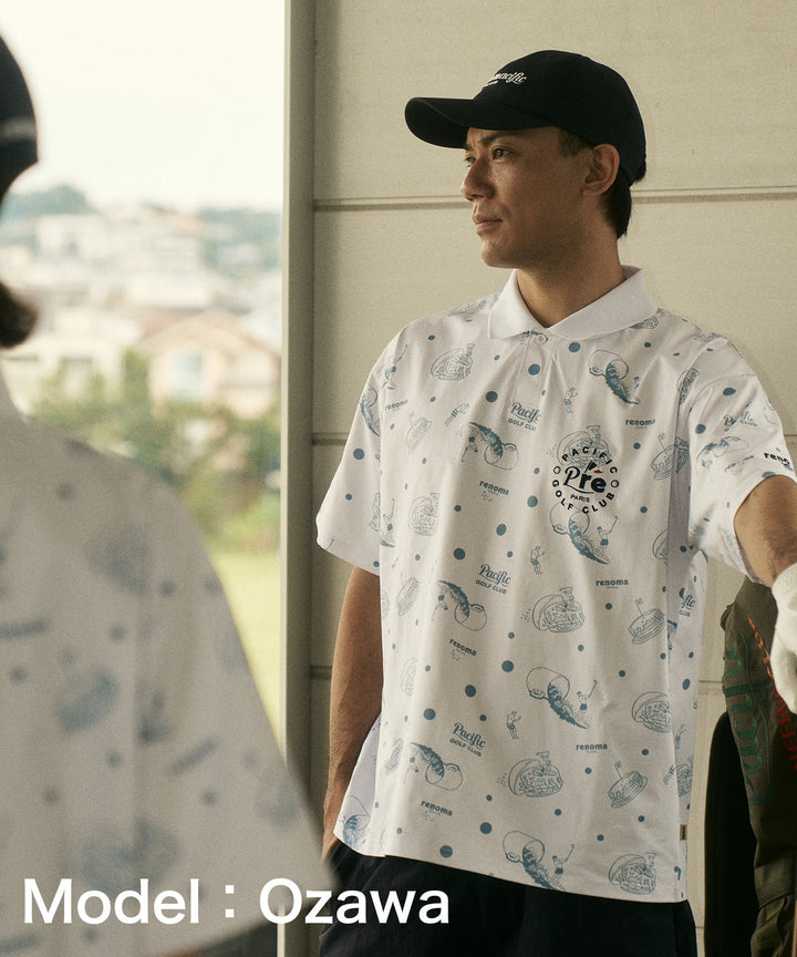 renoma golf × PGC ALL OVER PRINT POLO