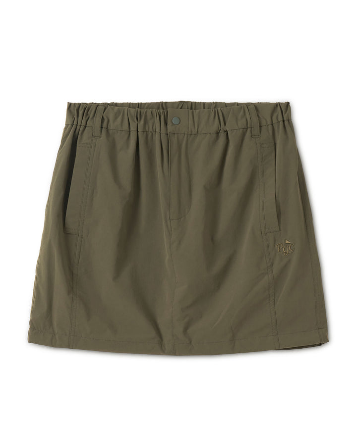DRAWSTRING BALLOON SKIRT OLIVE