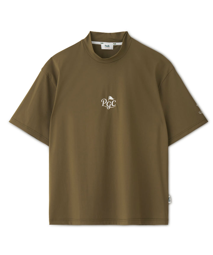 CENTER CHEST LOGO MOCK NECK GOLF & PANCAKE
