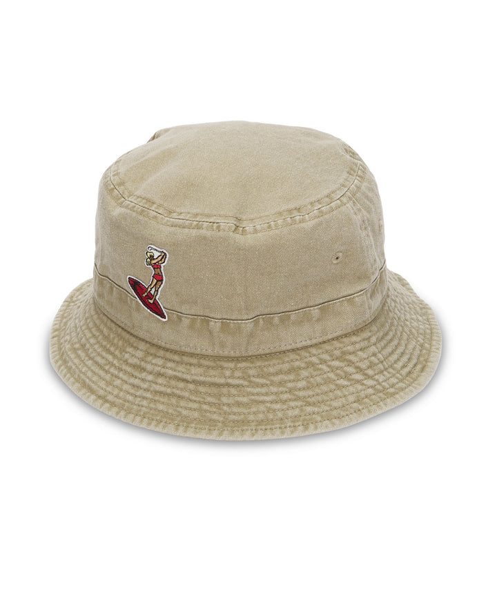 PGC CHARACTER WAPPEN BUCKET HAT BEIGE