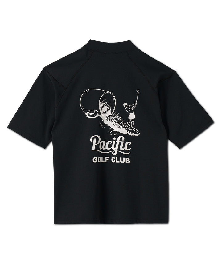 MOCK-NECK BIG TEE HALF SLEEVE 2 BLACK