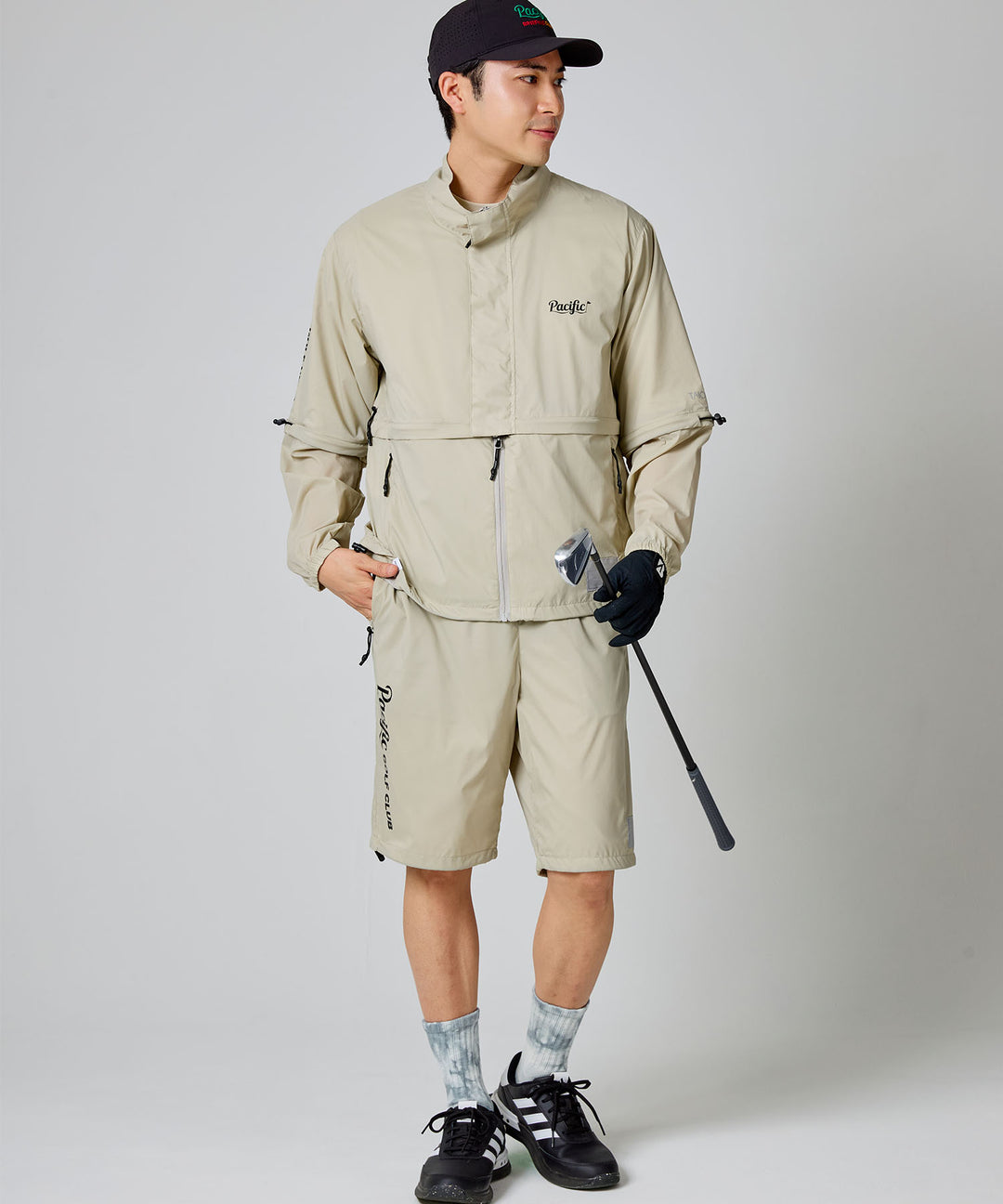 TAION × PGC BASIC SPORTS HI-NECK W-ZIP DETACHABLE LIGHT JACKET