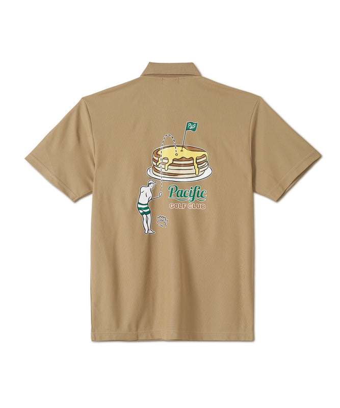 GOLF & PANCAKE POLO SHIRT SAND KHAKI