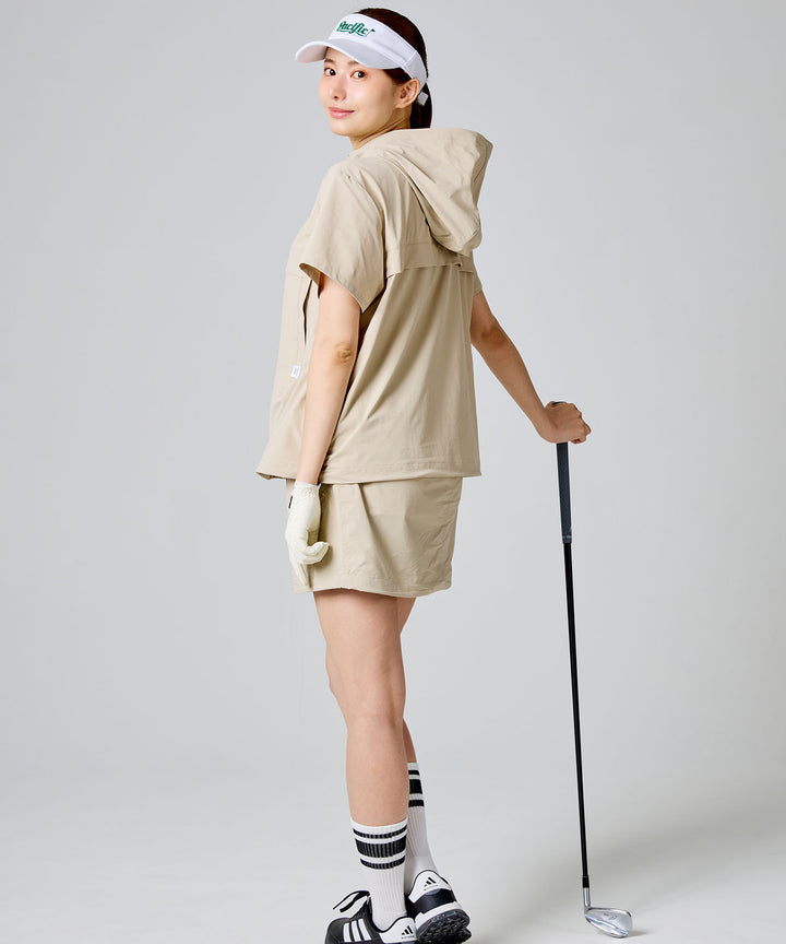 DRAWSTRING BALLOON SKIRT BEIGE