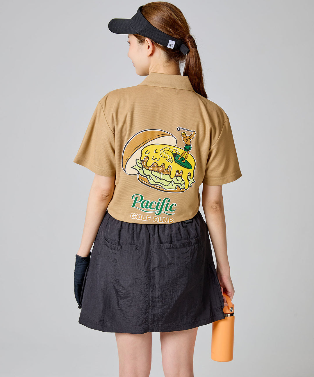 【WOMEN】GOLF & HAMBURGER POLO SHIRT