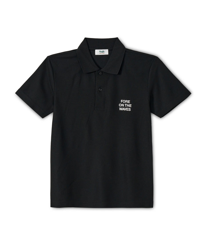GOLF & PANCAKE POLO SHIRT BLACK