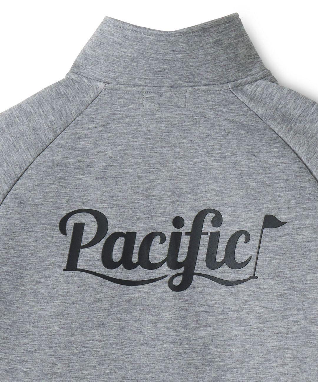 DOUBLE KNIT ZIP BLOUSON GRAY