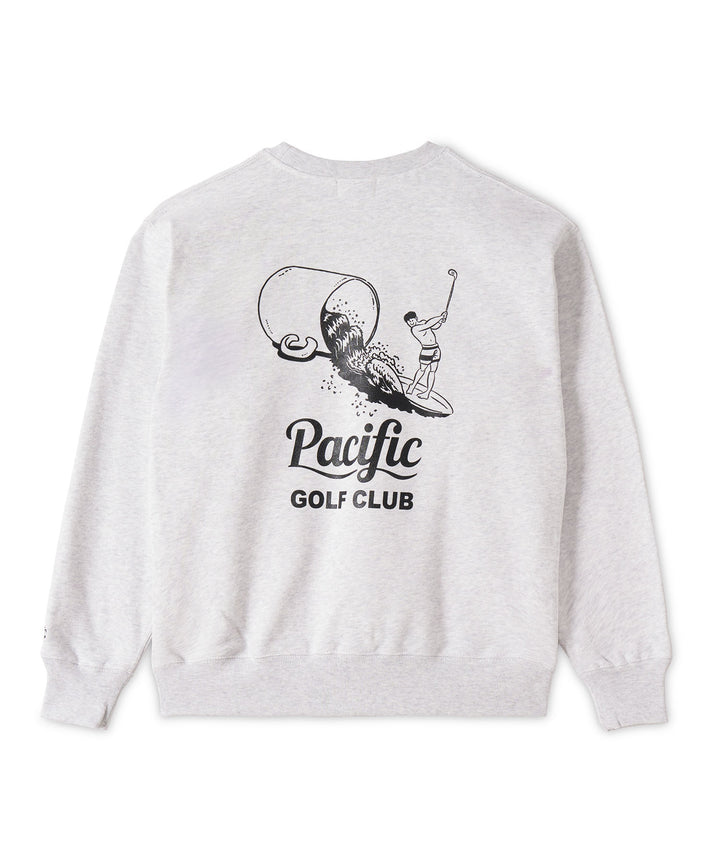 CUP & SURFER CREW-NECK SWEAT MIX GRAY