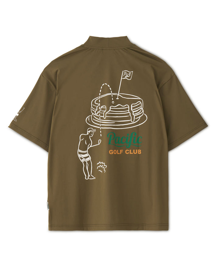 CENTER CHEST LOGO MOCK NECK GOLF & PANCAKE