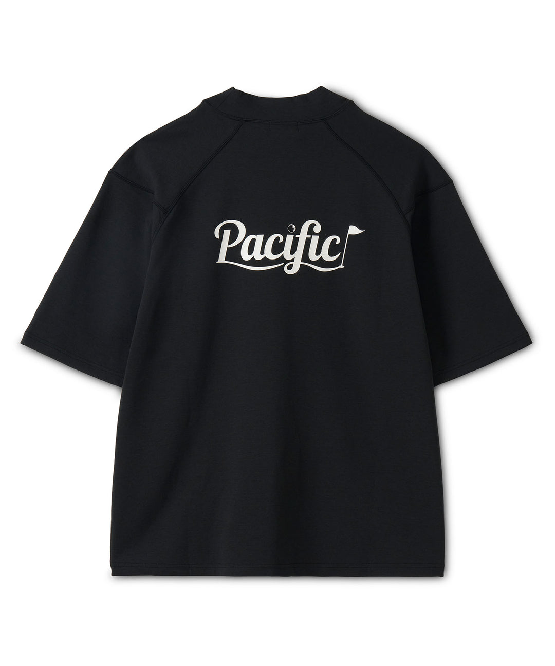 MOCK-NECK BIG TEE HALF SLEEVE Pacific LOGO