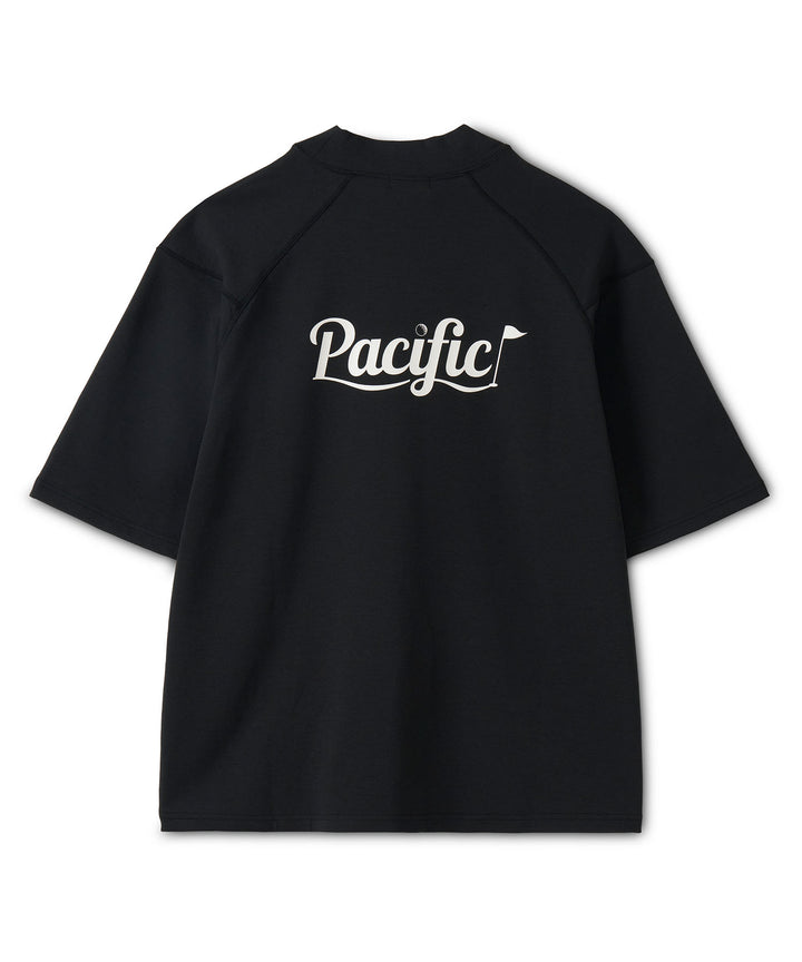 MOCK-NECK BIG TEE HALF SLEEVE Pacific LOGO