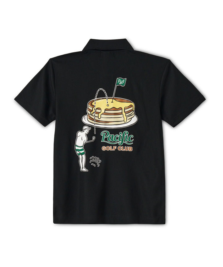 GOLF & PANCAKE POLO SHIRT BLACK