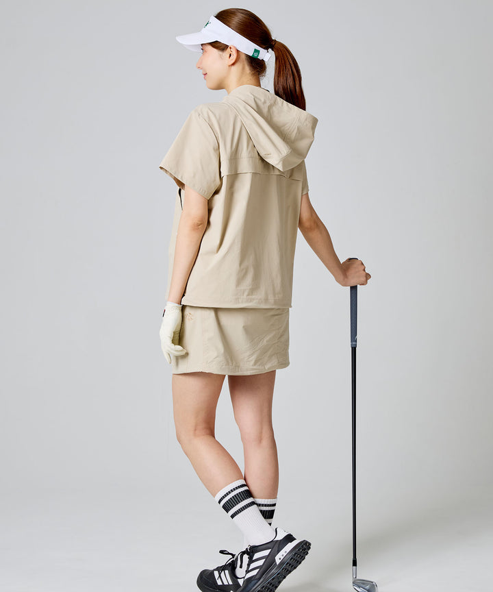 DRAWSTRING BALLOON SKIRT BEIGE