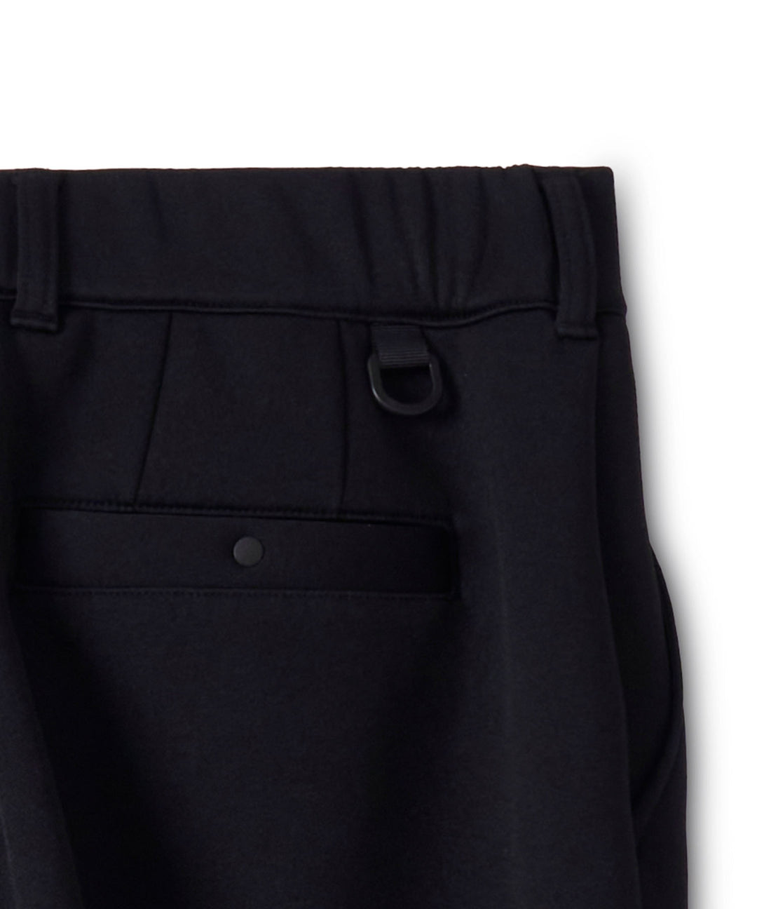 DOUBLE KNIT LONG PANTS BLACK