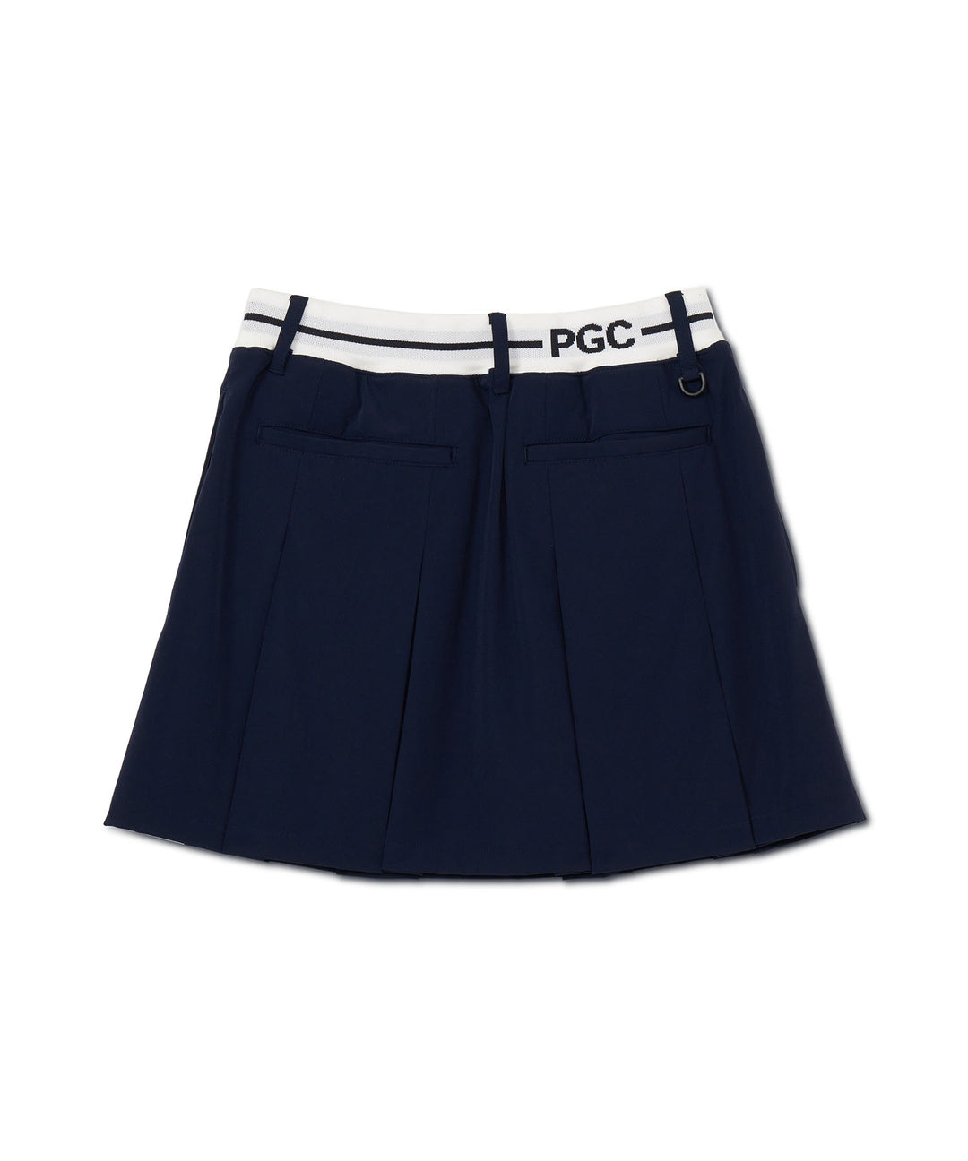 WAIST LOGO JACQUARD SKIRT NAVY