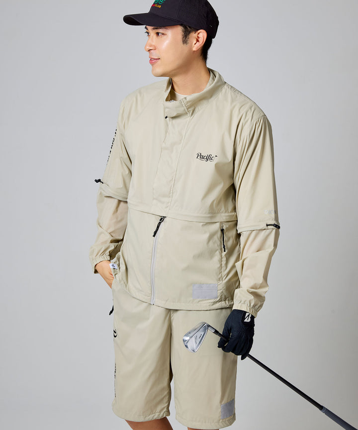 TAION × PGC BASIC SPORTS HI-NECK W-ZIP DETACHABLE LIGHT JACKET
