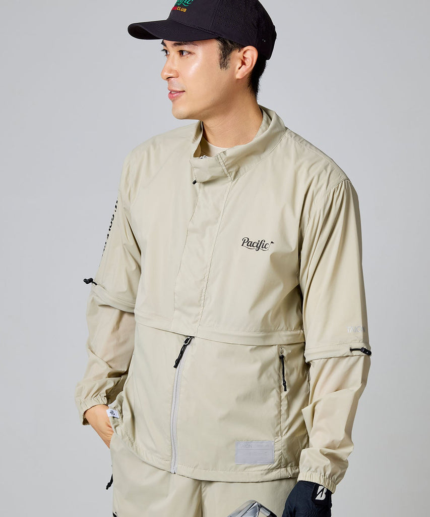 TAION × PGC BASIC SPORTS HI-NECK W-ZIP DETACHABLE LIGHT JACKET