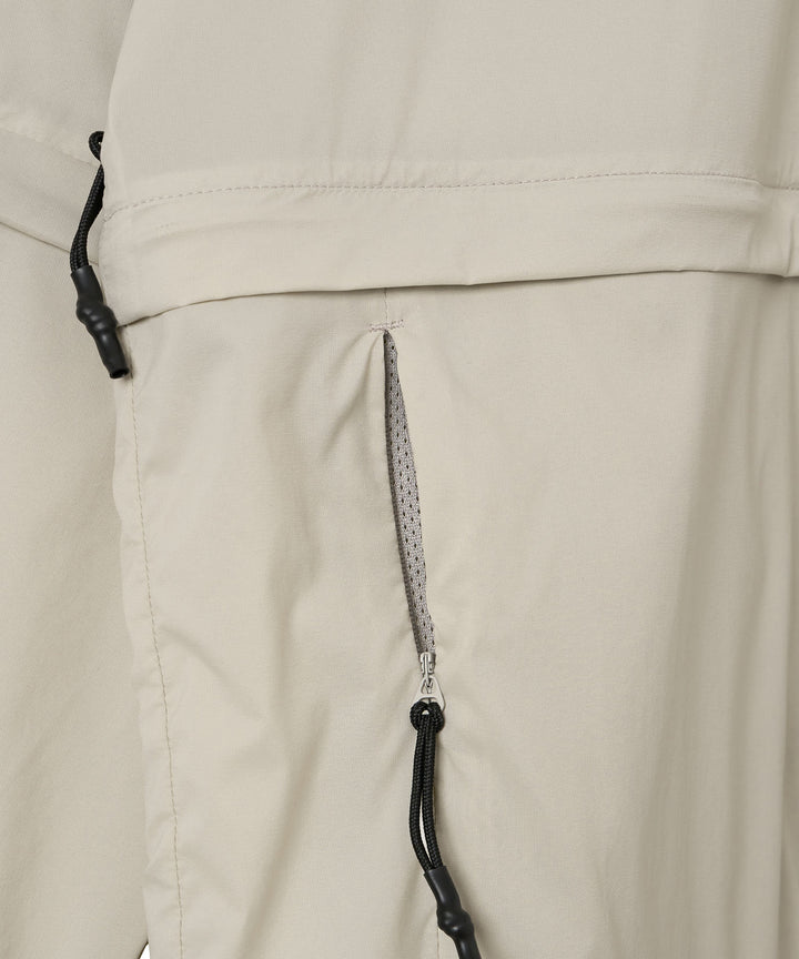 TAION × PGC BASIC SPORTS HI-NECK W-ZIP DETACHABLE LIGHT JACKET GRAY